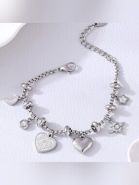 Silver Charm Bracelet